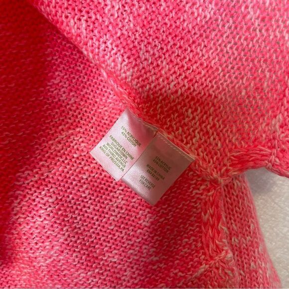 Lilly Pulitzer Neon Pink Kovette V Neck Tassel Sweater XS - Picture 4 of 7